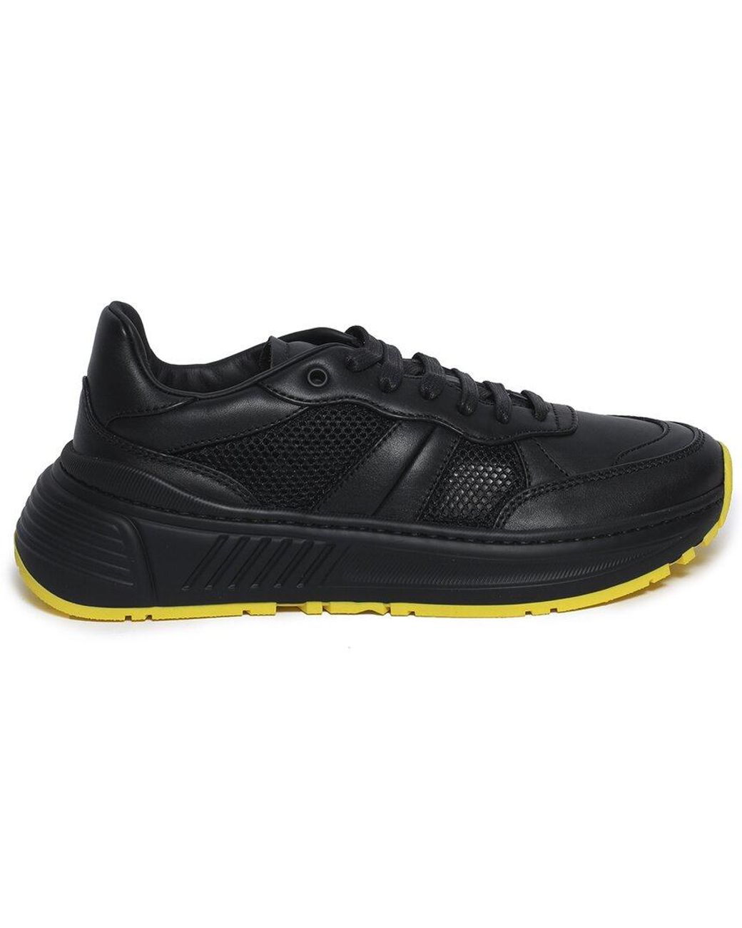 Bottega Veneta Speedster Leather Sneaker in Black for Men | Lyst