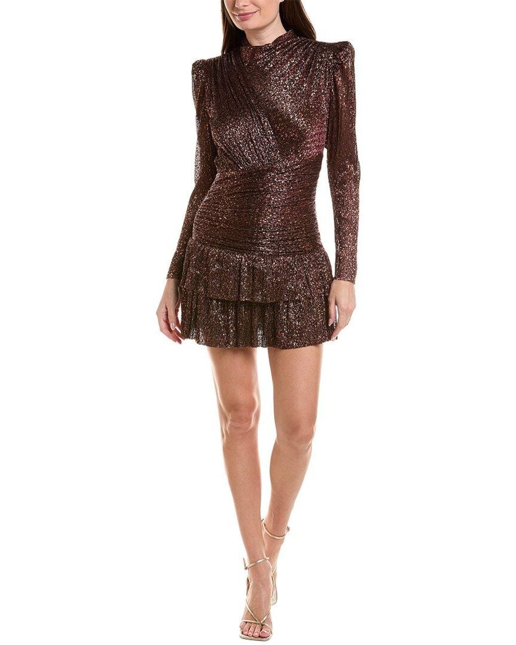 Sabina Musayev Brown Brenda Mini Dress