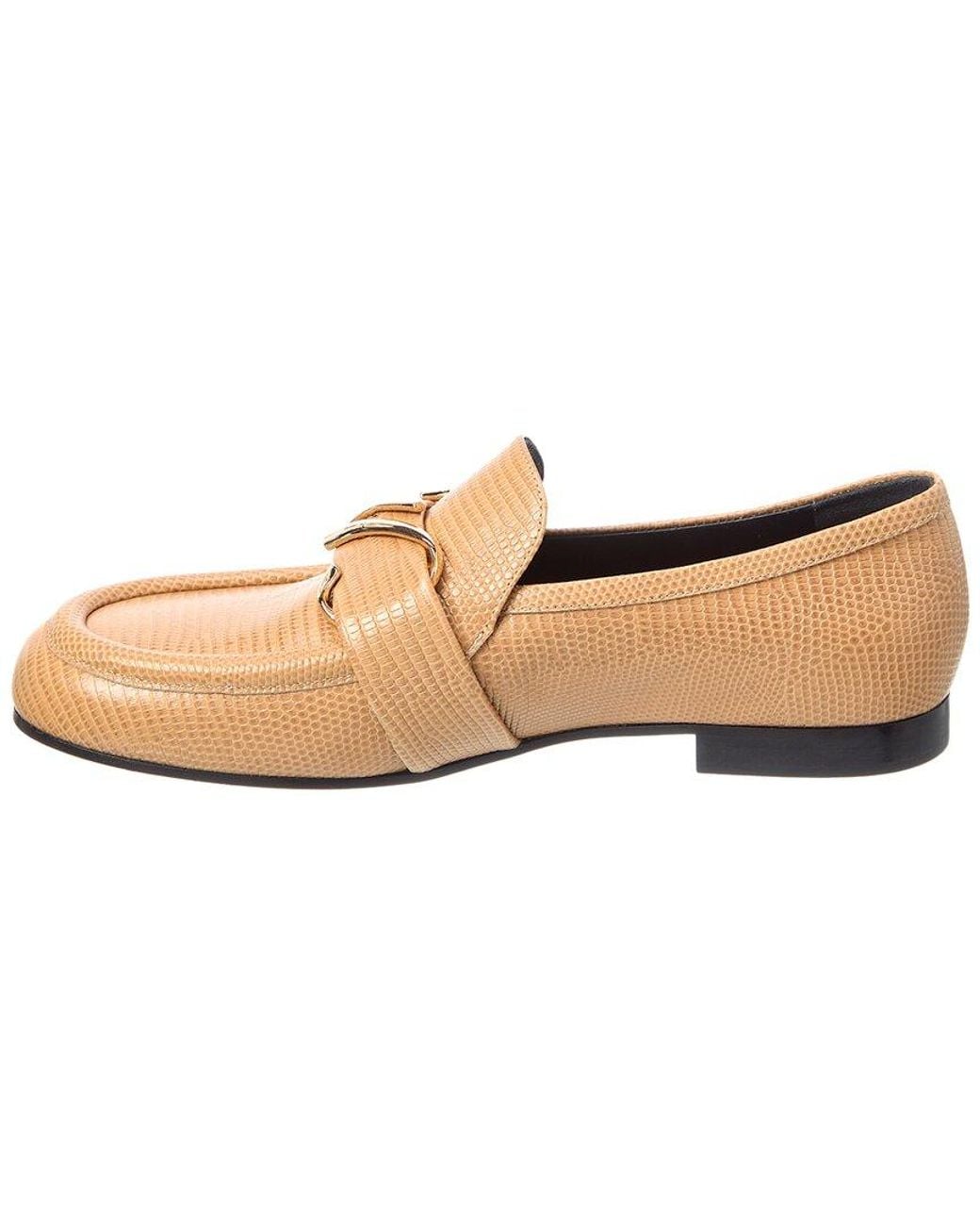 Proenza Schouler Natural Monogram Plaque Leather Loafer