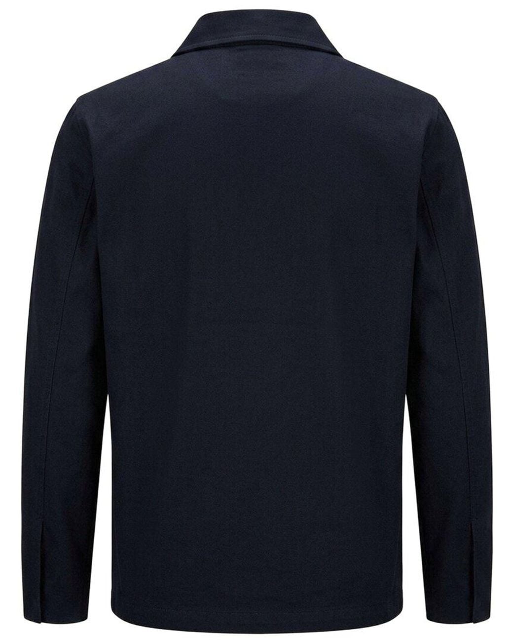 Ron Tomson Blue Snap Button Shirt Jacket for men