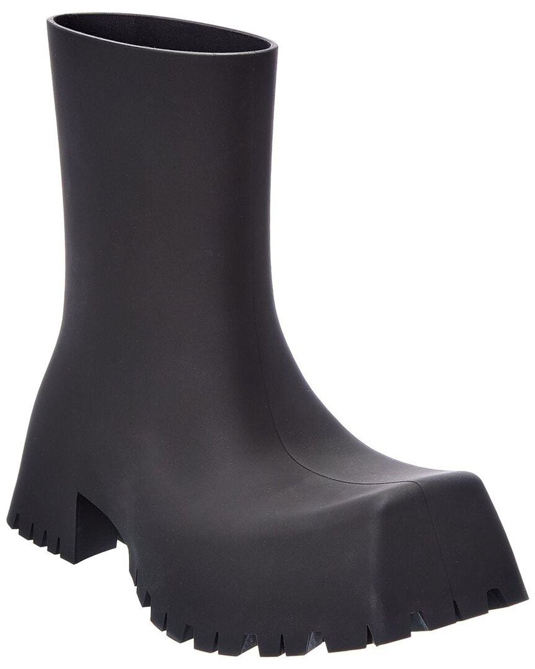 Balenciaga Black Trooper Rubber Boot