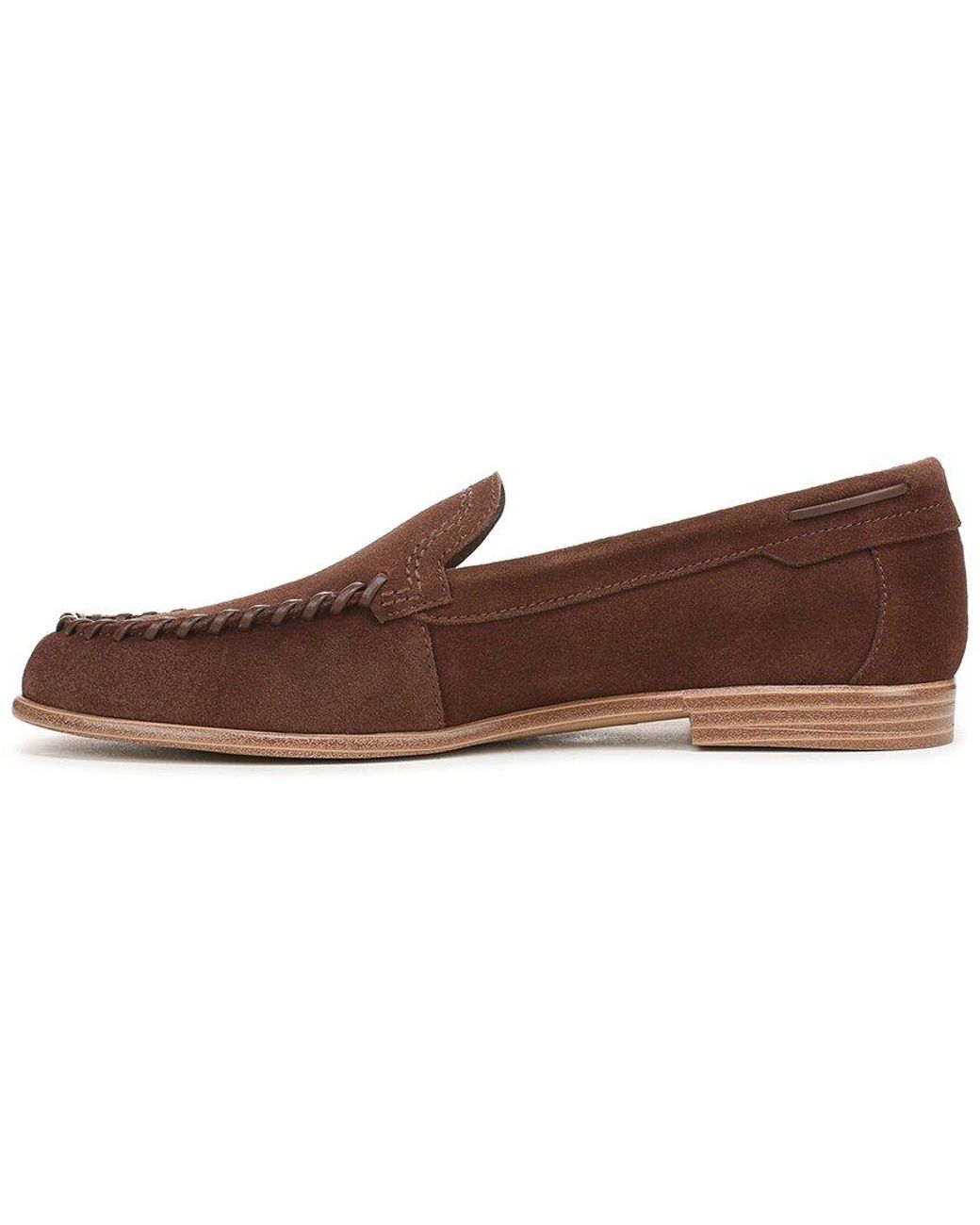 Franco Sarto Brown Maude Leather Loafer/Moccasin