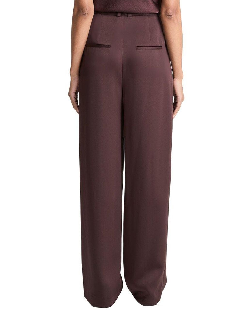 Vince High Waist Tailored Wool-Blend Carrot Trouser