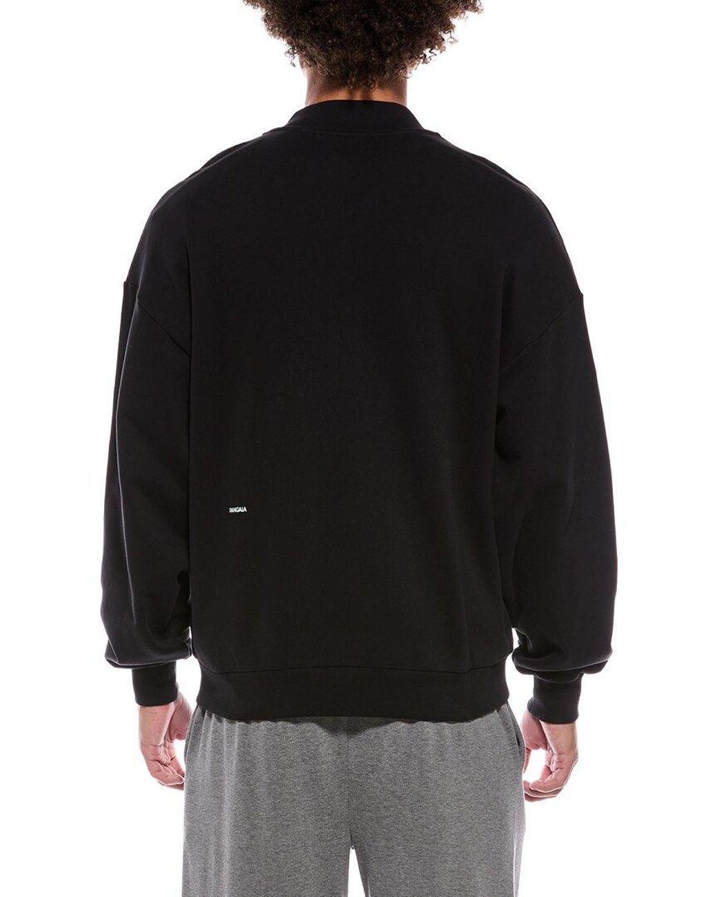 PANGAIA Black Sweatshirt Jacket for men