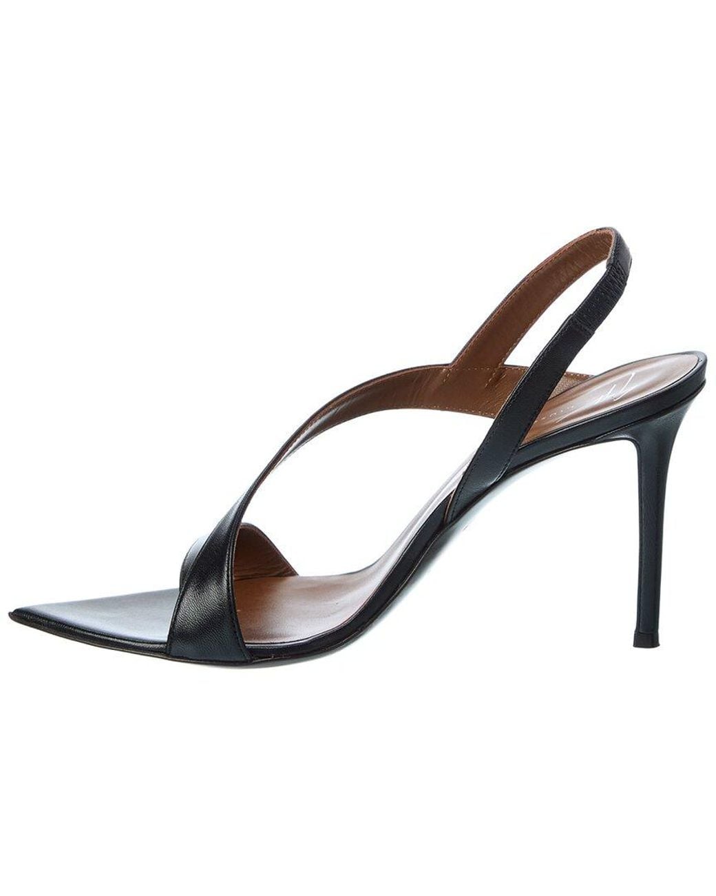 Giuseppe Zanotti Metallic Intrigo 90 Leather Sandal