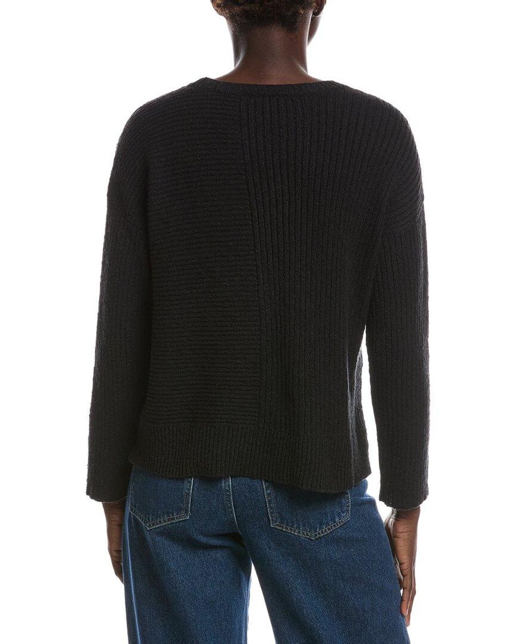 Eileen Fisher Black Crewneck Sweater