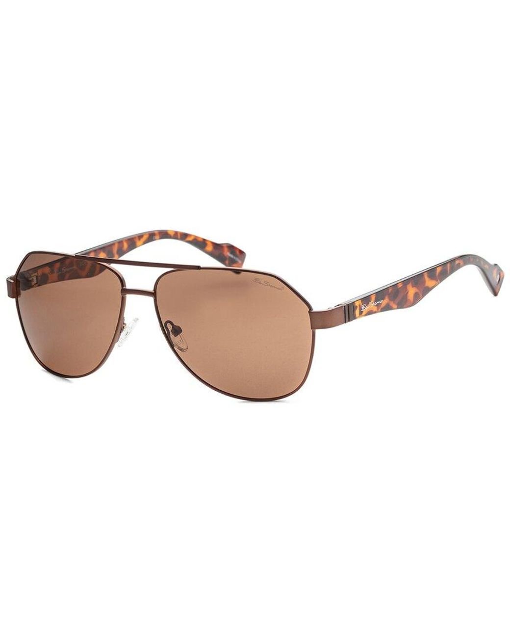 Ben Sherman Bsalfiepm02 61mm Polarized Sunglasses in Brown for Men | Lyst