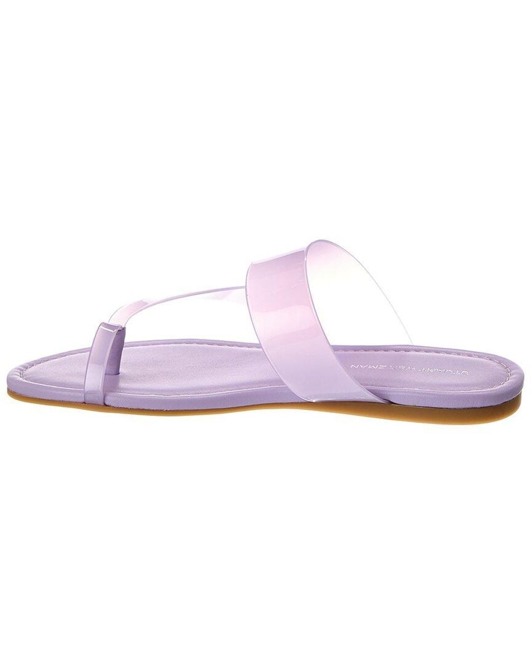Stuart Weitzman Purple Remy Rubber Slide