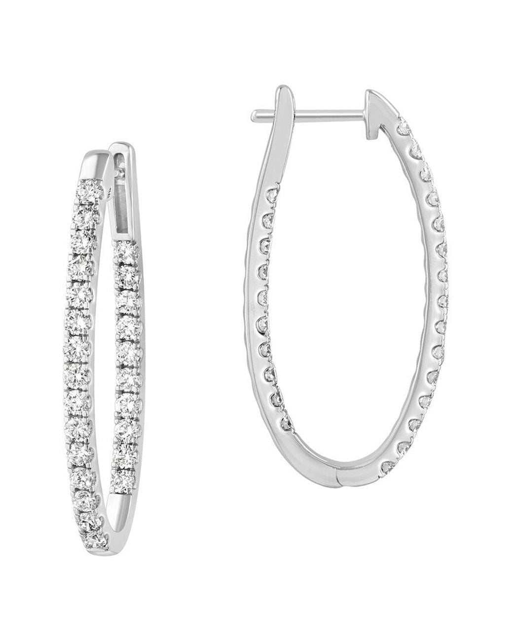 Effy Fine Jewelry White 14K 1.96 Ct. Tw. Lab-Grown Diamond Earrings