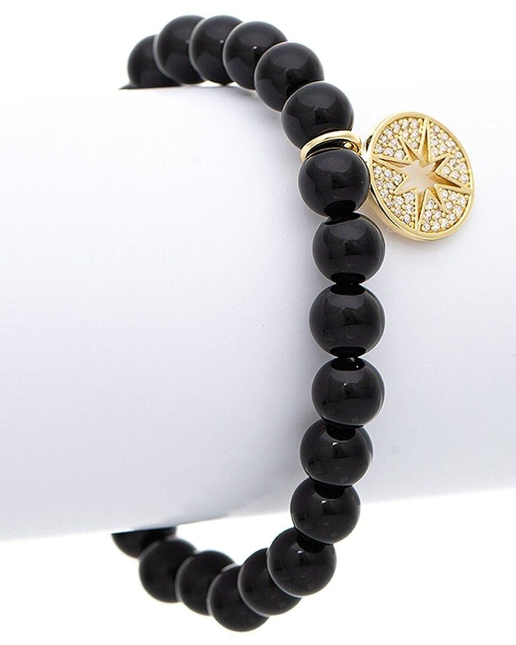 Rivka Friedman Black 18K Plated Cz Bracelet