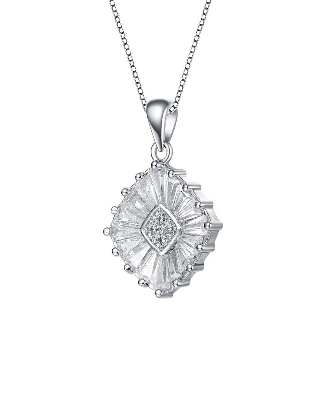 Genevive Jewelry White Pendant Necklace