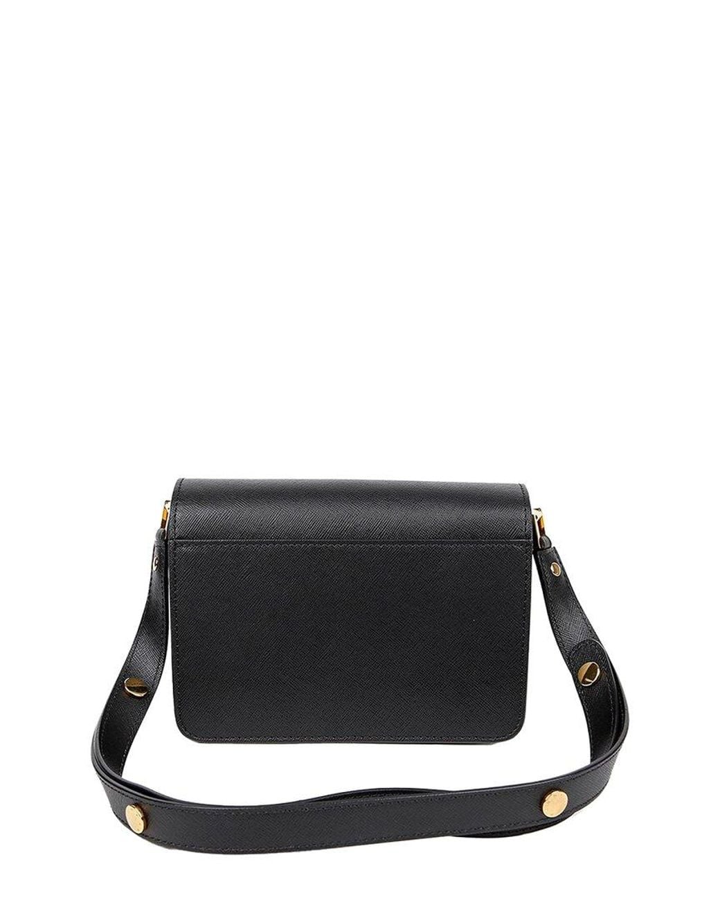 Marni Black Calfskin Trunk Mini Crossbody (authentic Pre-loved)