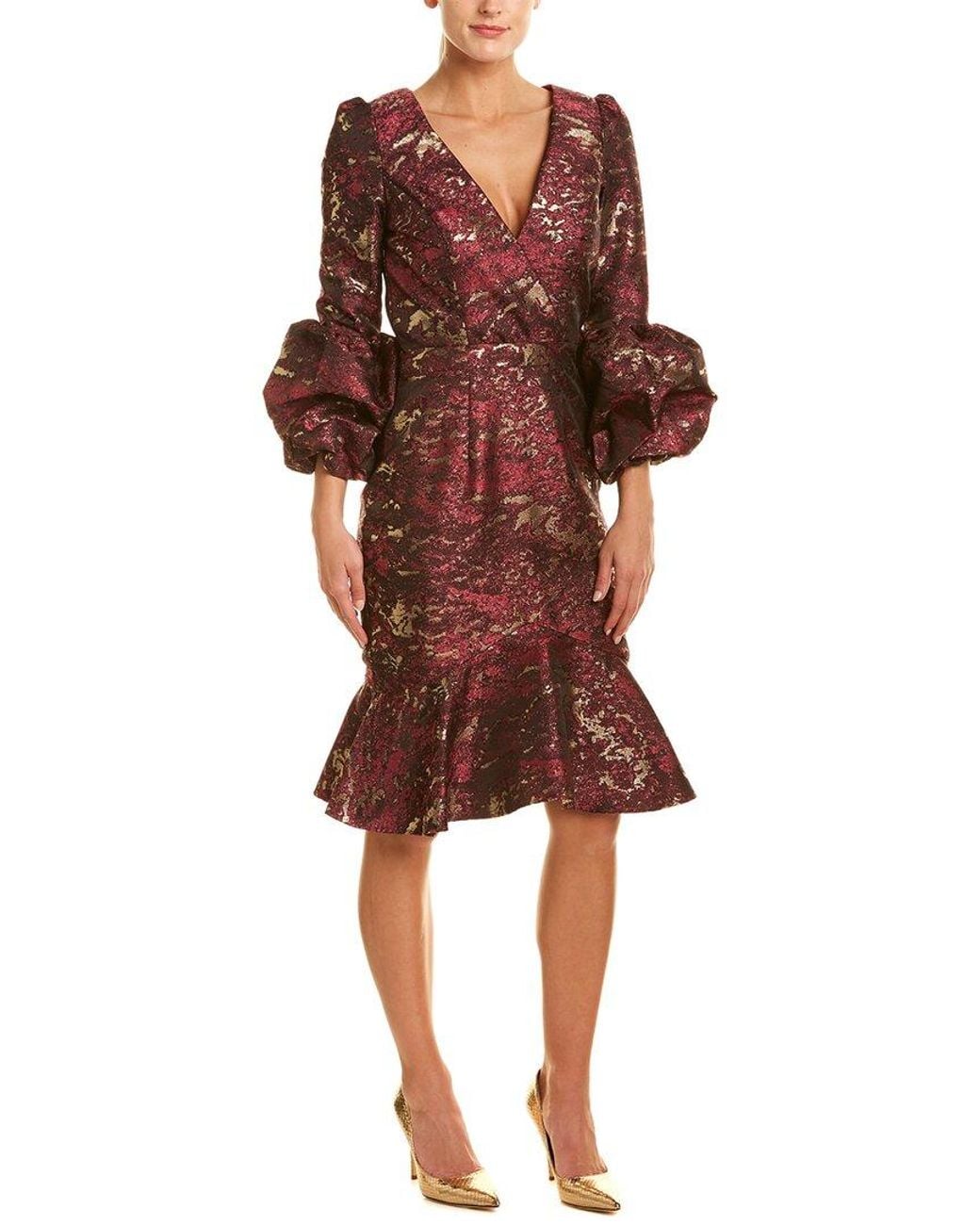 Issue New York Red Midi Dress