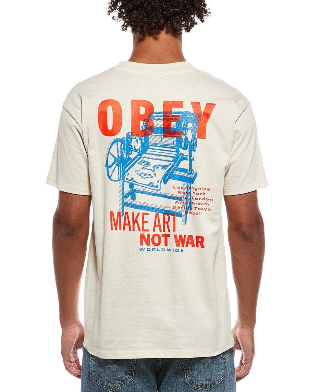 Obey White T-Shirt for men