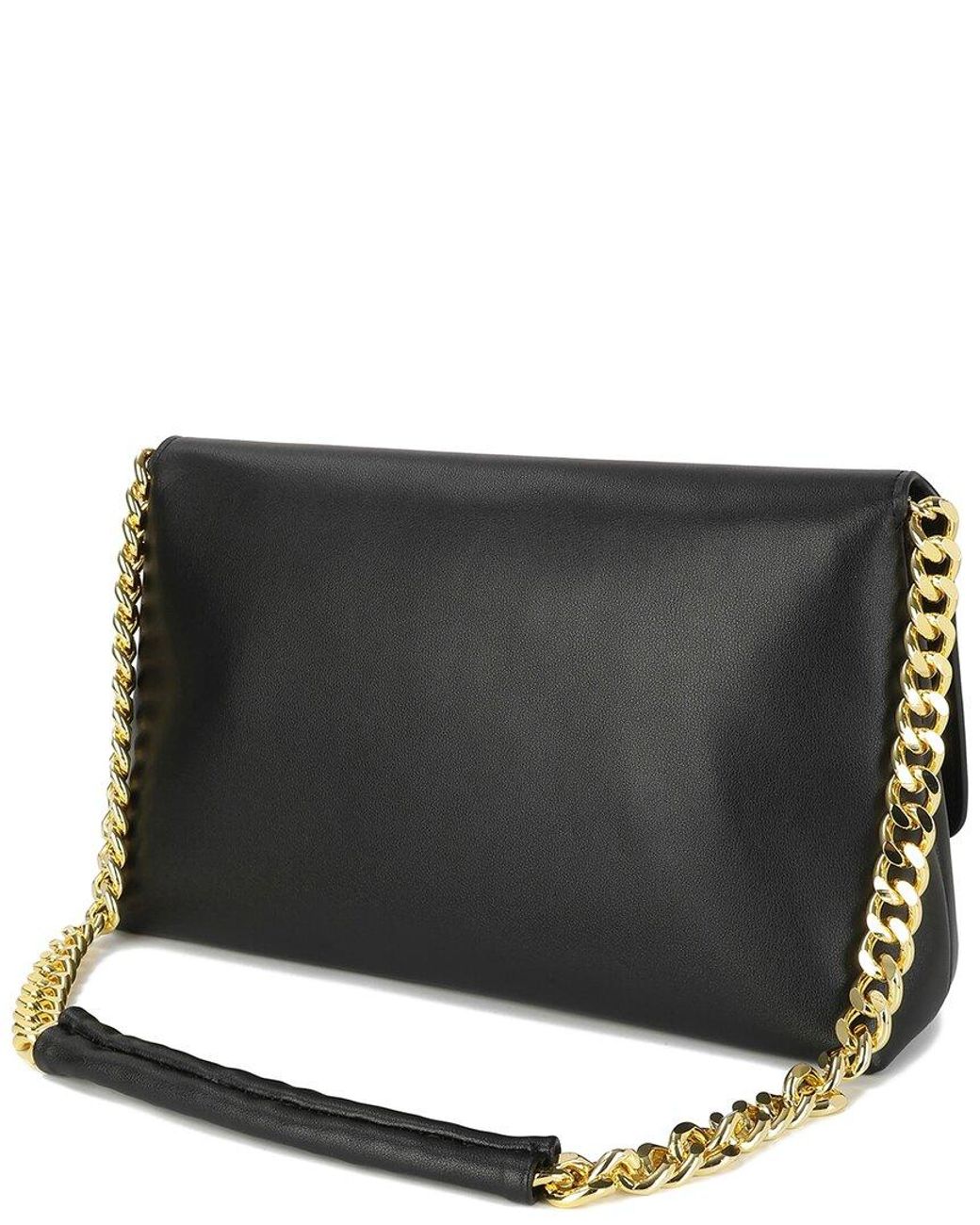 Tiffany & Fred Paris Black Smooth Leather Tote