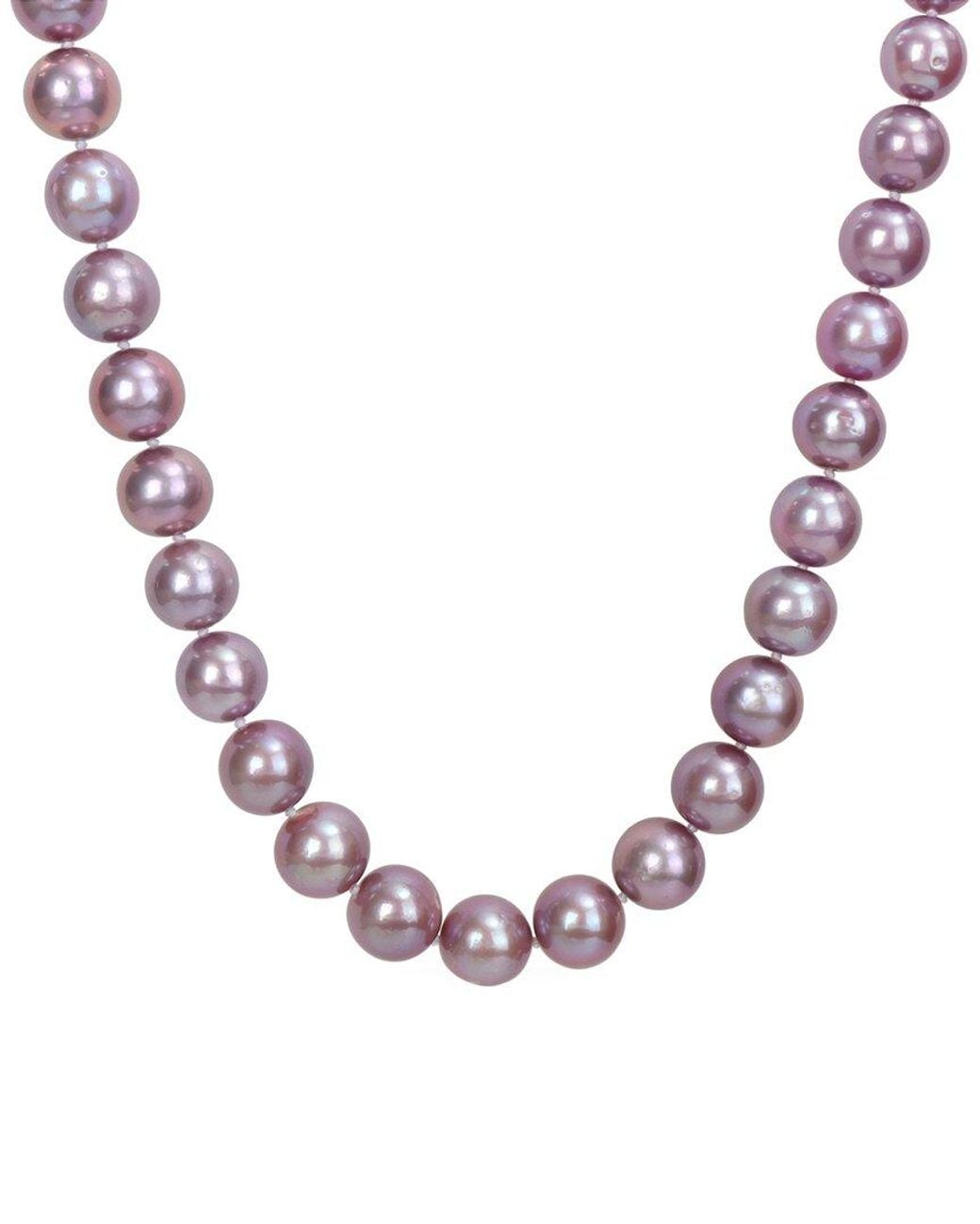 Pearls Natural Silver 9-10mm Pearl Necklace