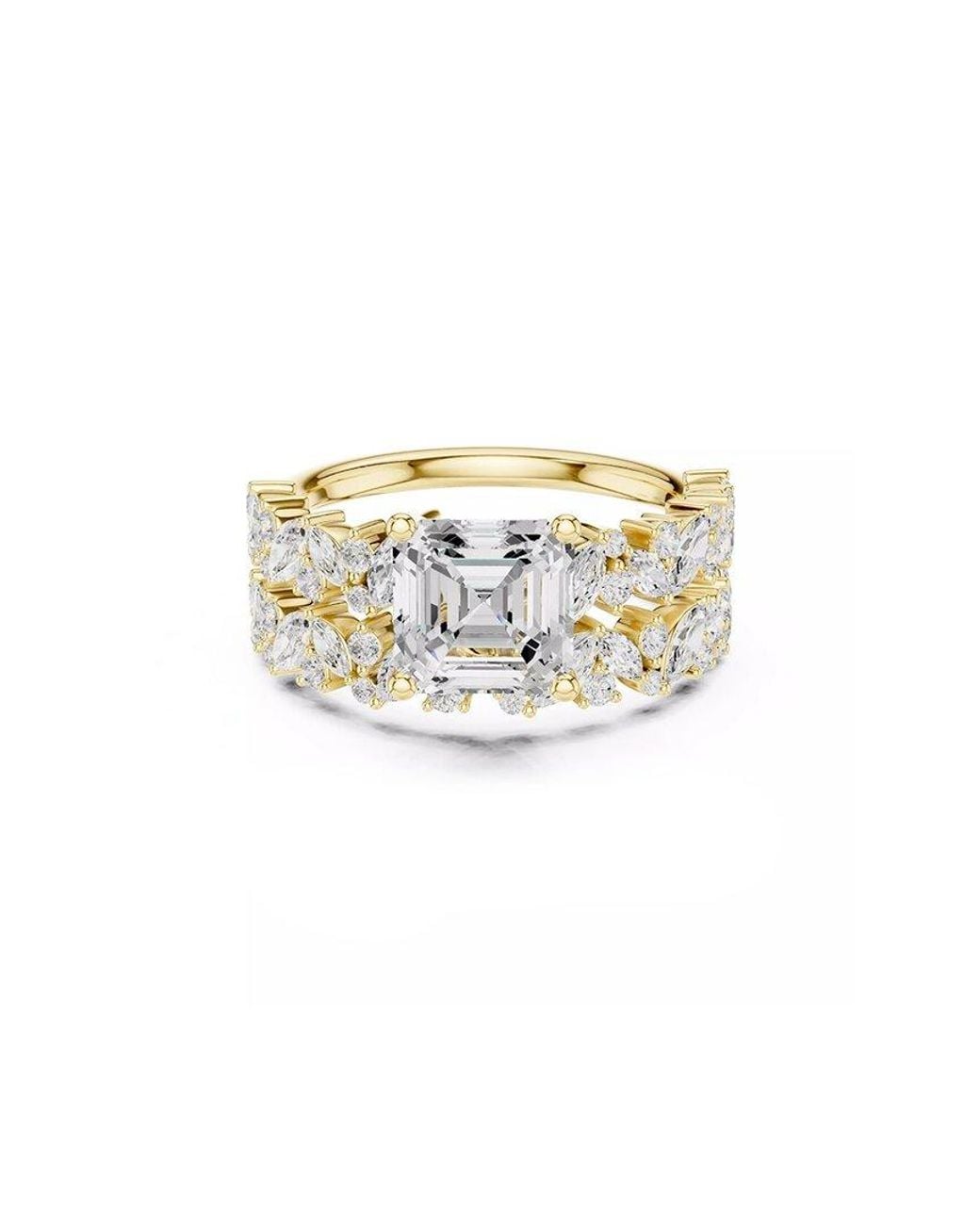 Lab Grown Diamonds White 14K 3.85 Ct. Tw. Lab-Grown Diamond Ring