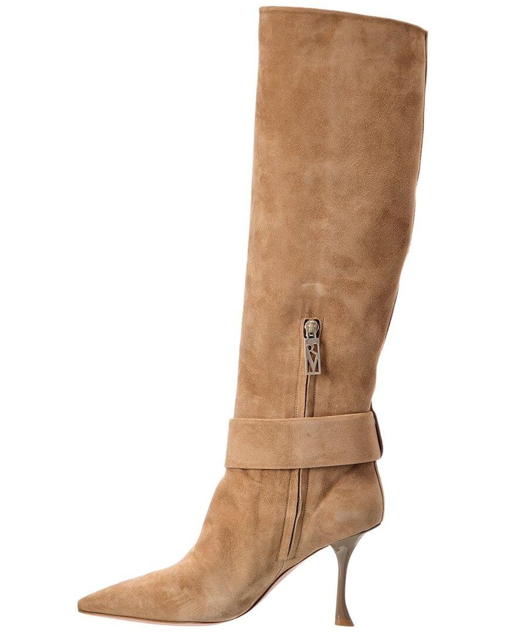 Roger Vivier Brown Suede Knee-High Boot