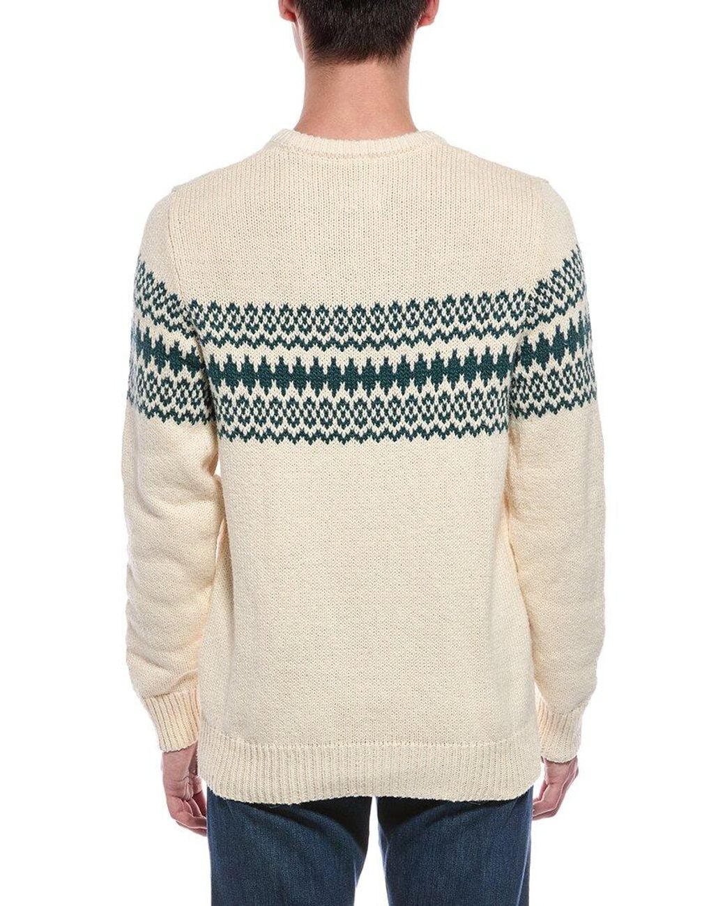 Faherty Brand Natural Heirloom Crewneck Sweater for men