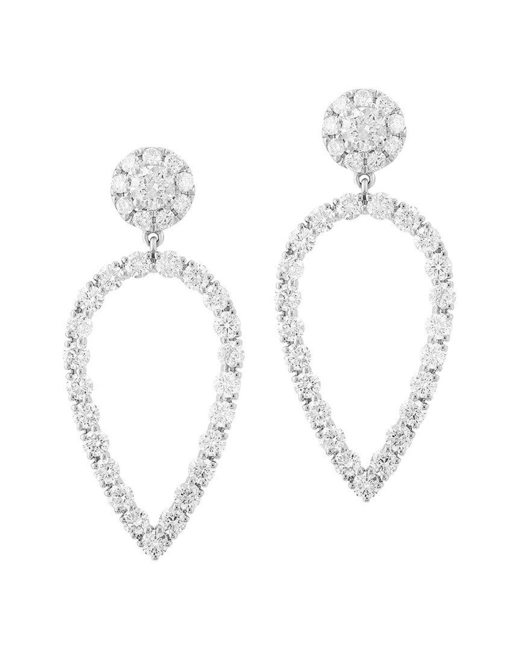Effy Fine Jewelry White 14K 2.33 Ct. Tw. Lab-Grown Diamond Earrings