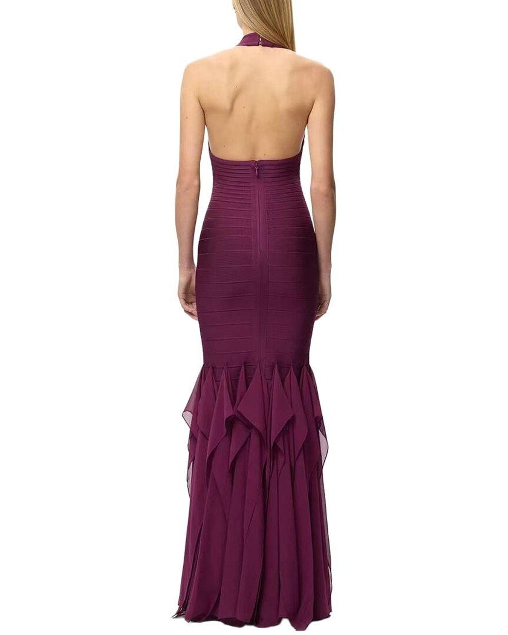 Dilireba Purple Sleeveless Solid Maxi Dress