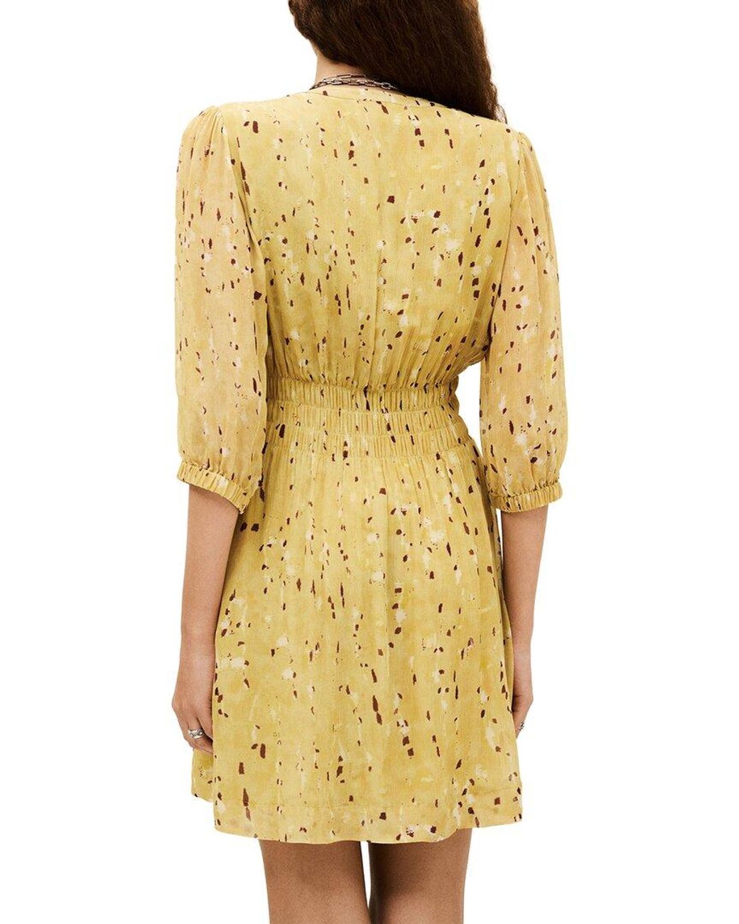 Ba&sh Yellow Kanissa Dress