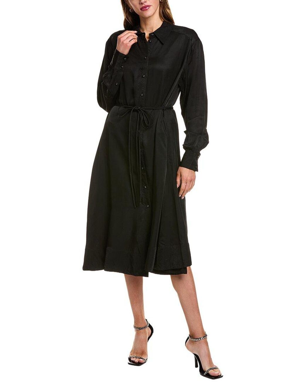 Proenza Schouler Black Nelson Midi Dress