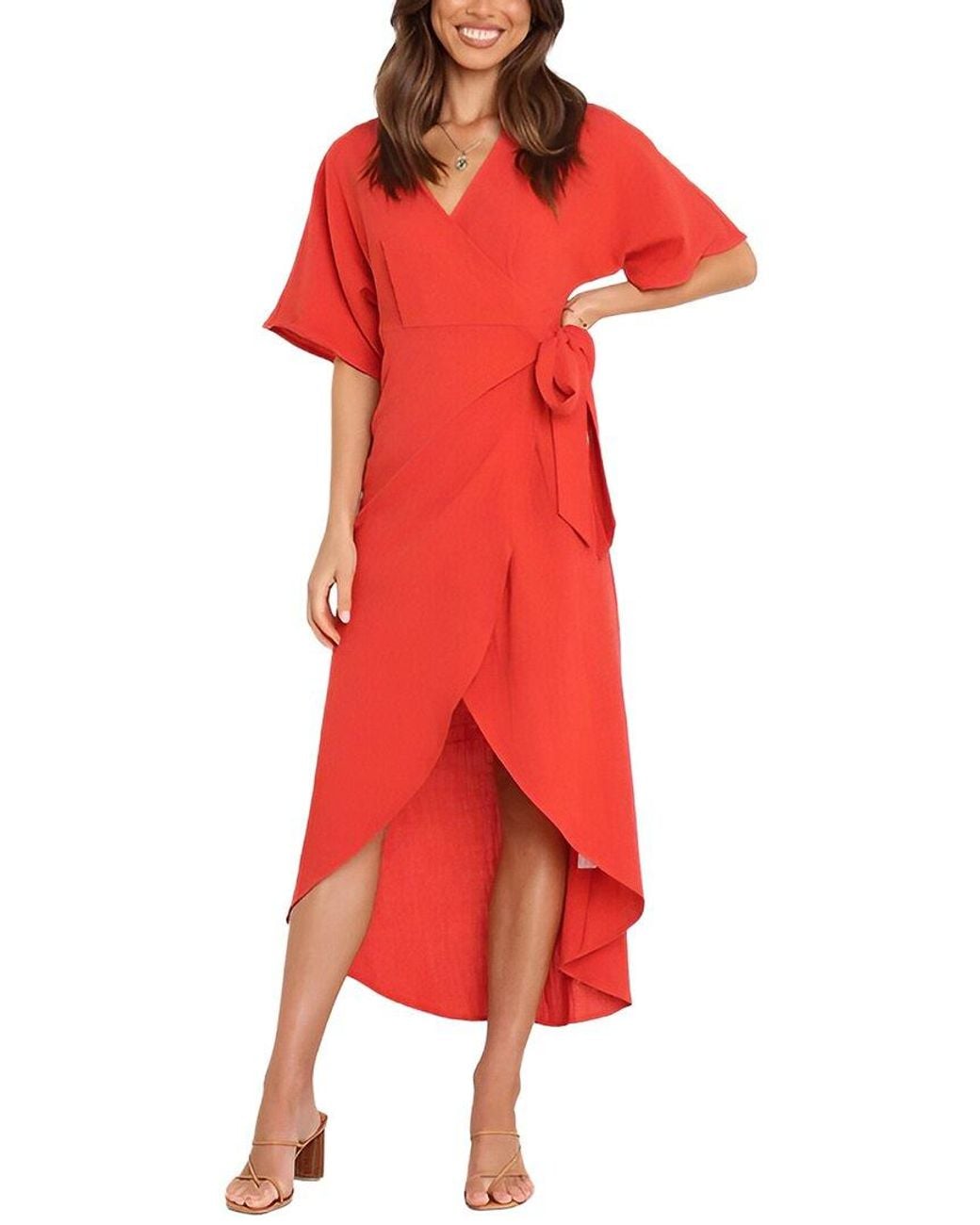 LEON GORI Red Midi Dress