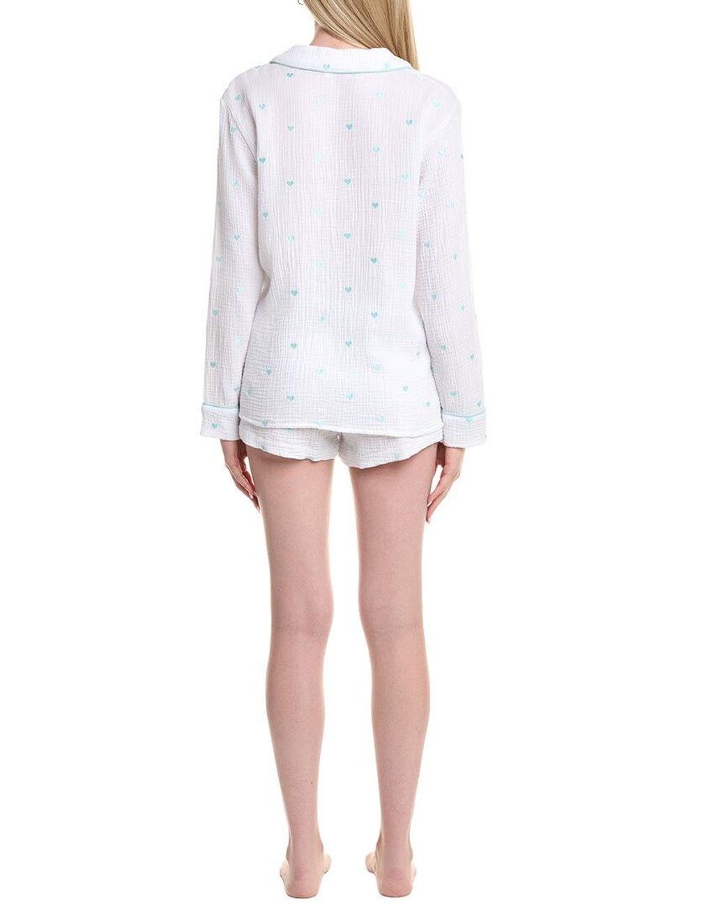 Splendid White 2Pc Lottie Love Short Set
