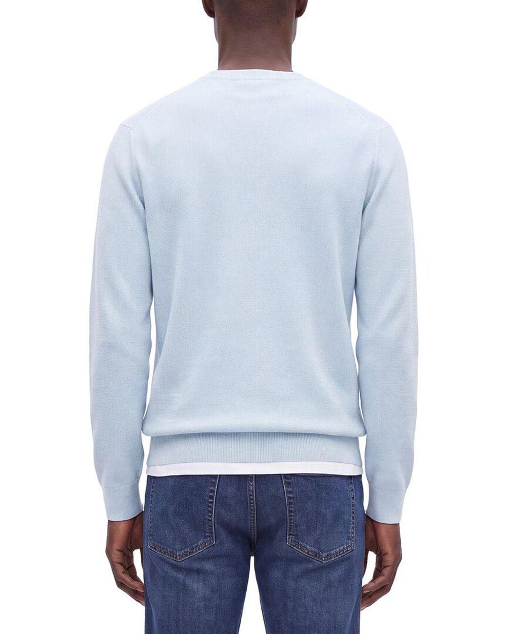 Theory Blue Riland Crewneck Sweater for men