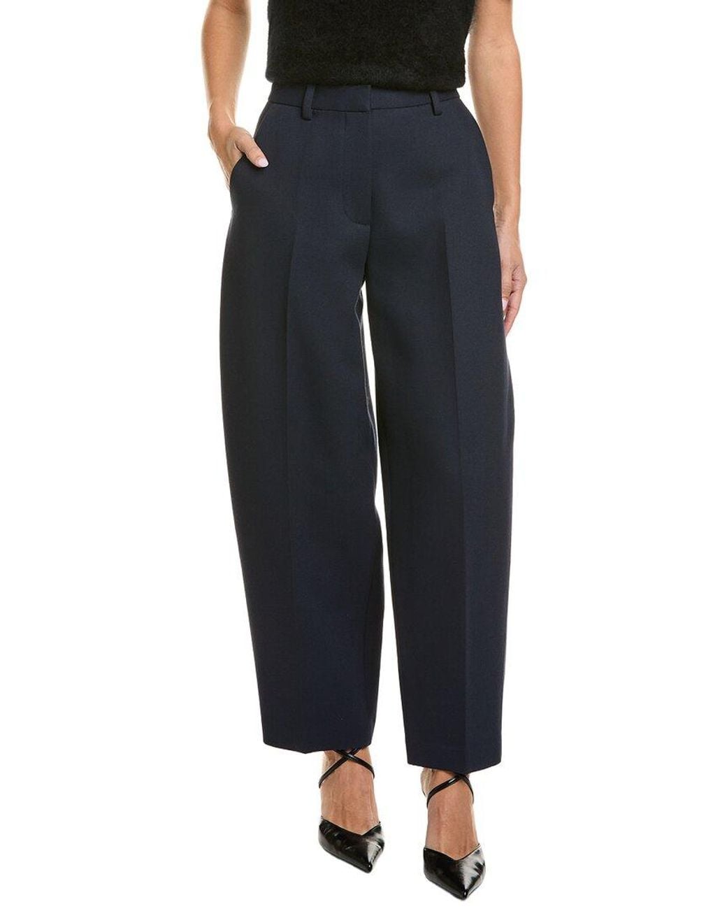 Rag & Bone Black Vicky Wool-Blend Pant
