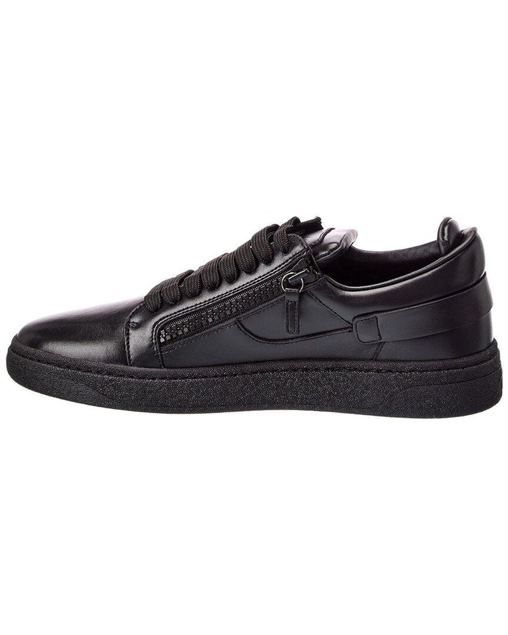 Giuseppe Zanotti Black Gz/94 Leather Sneaker for men