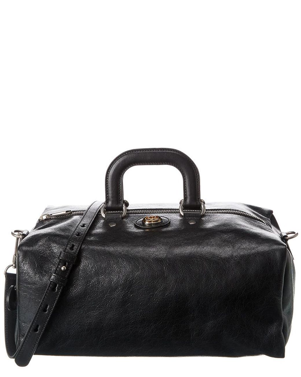 Gucci Soft Leather Duffel Bag in Black Lyst