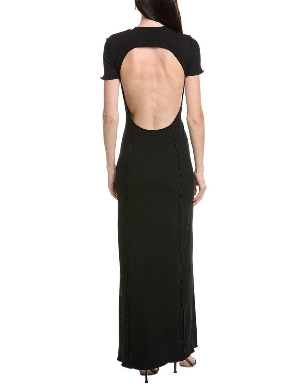 Palm Angels Black Midi Dress