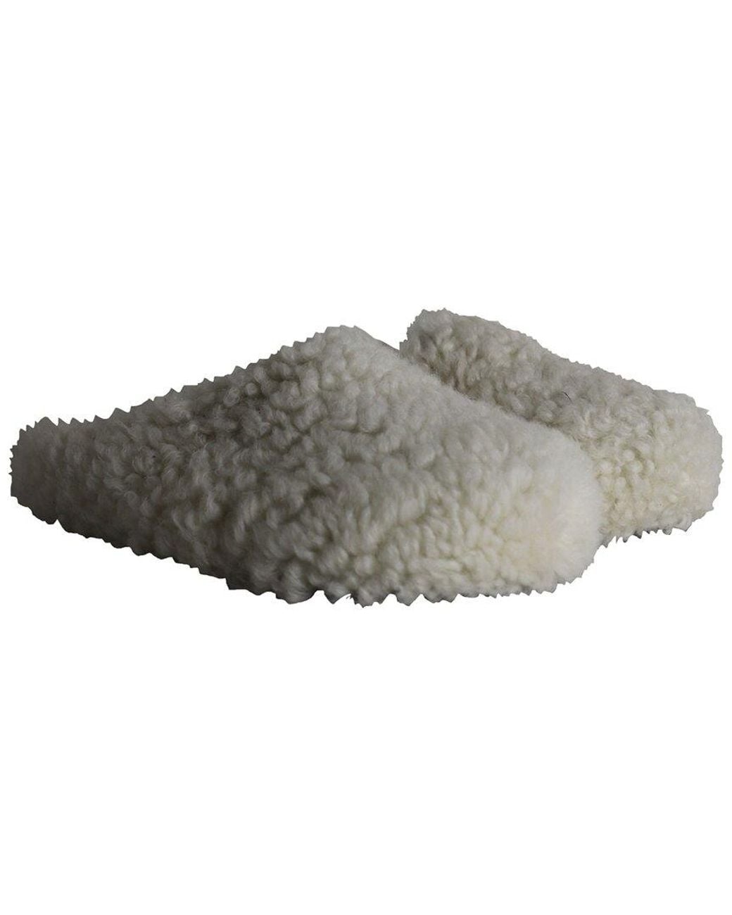 Marni Gray Wool/Hair Sabot Round-Toe Shearling Mule (Authentic Pre-Loved) for men