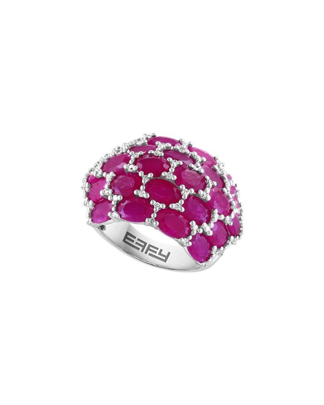 Effy Fine Jewelry Pink 10.33 Ct. Tw. Diamond & Ruby Ring
