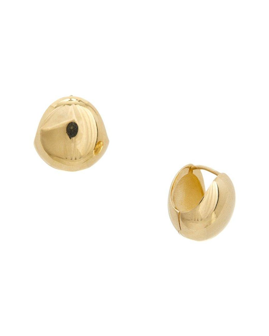 Italian Gold Metallic 14K Earrings