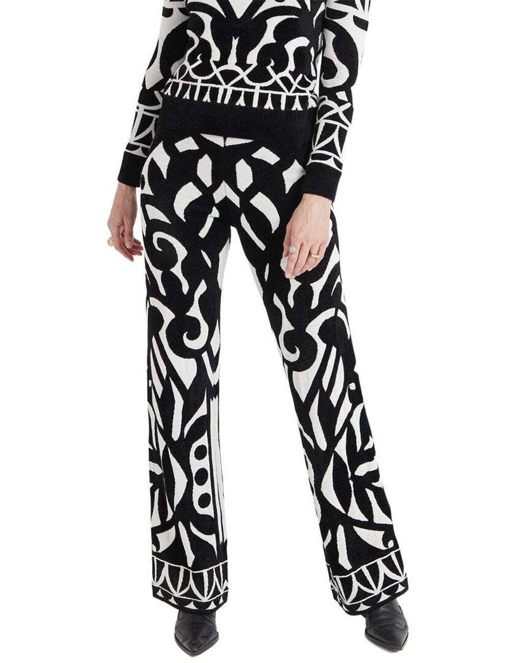 Temperley London Black Jani Wool Knit Trouser