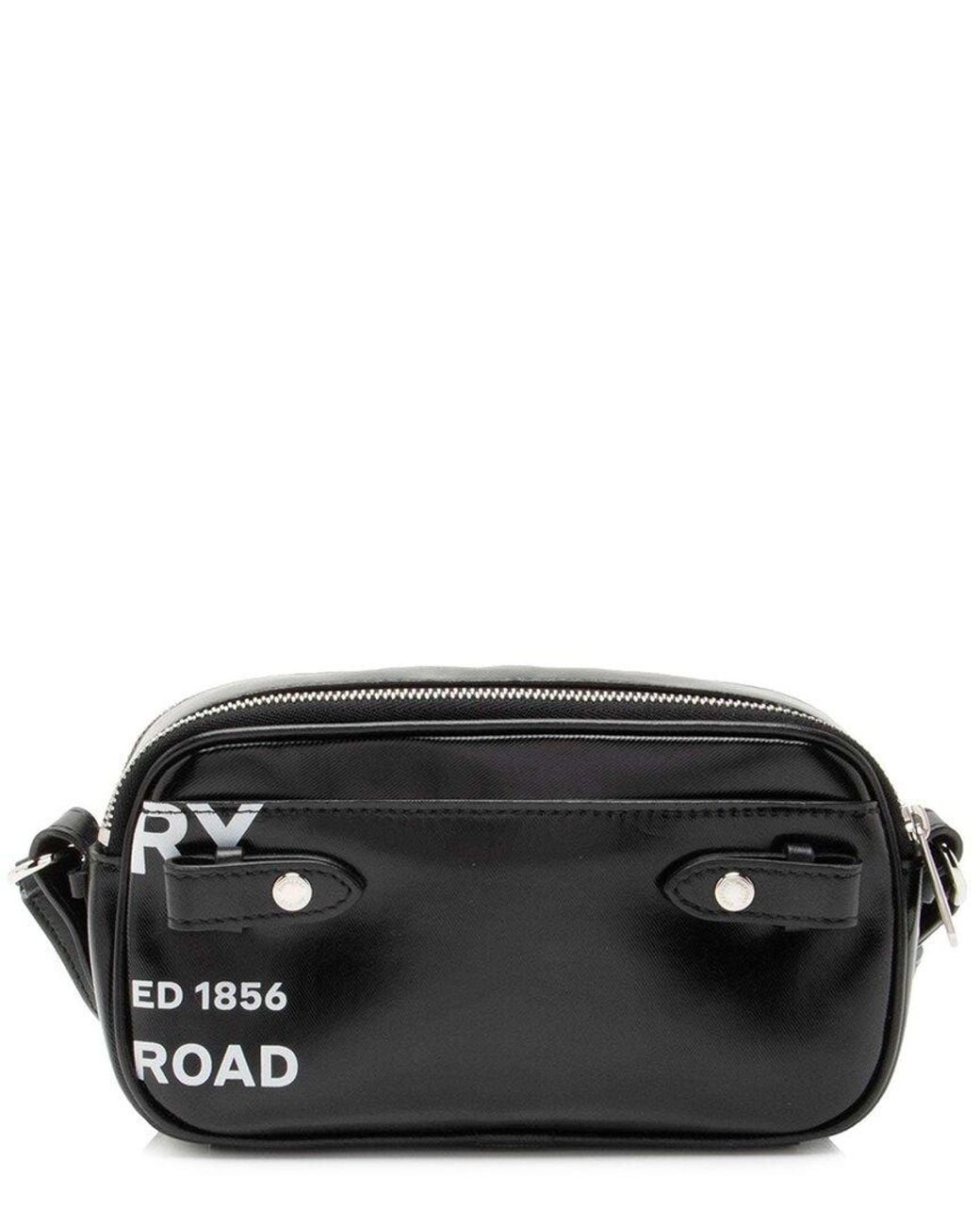 Burberry Black Leather Horseferry Print Micro Camera Bag (authentic Pre-loved)