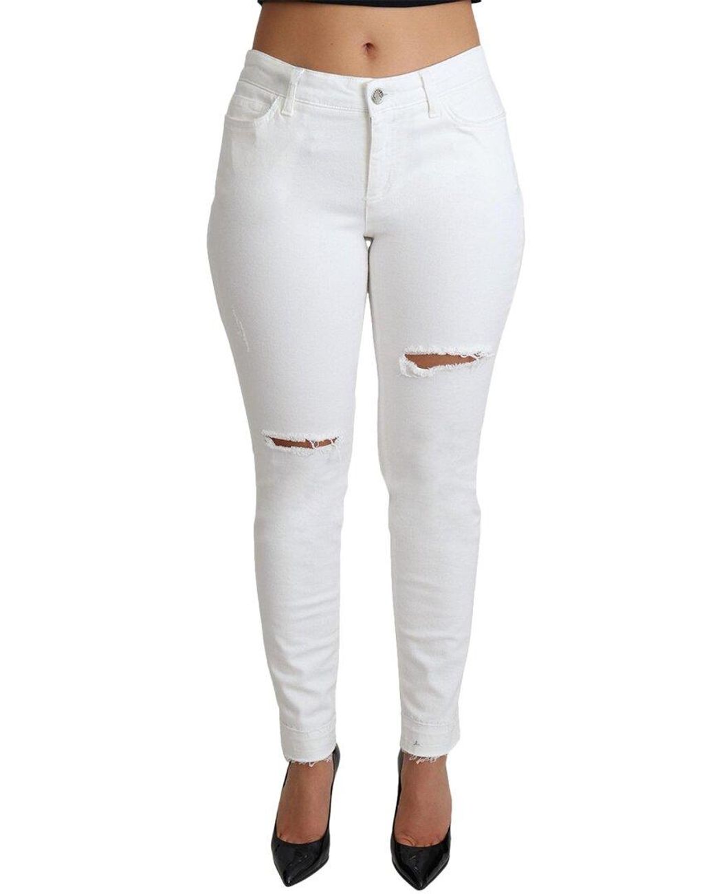 Dolce & Gabbana White Jean