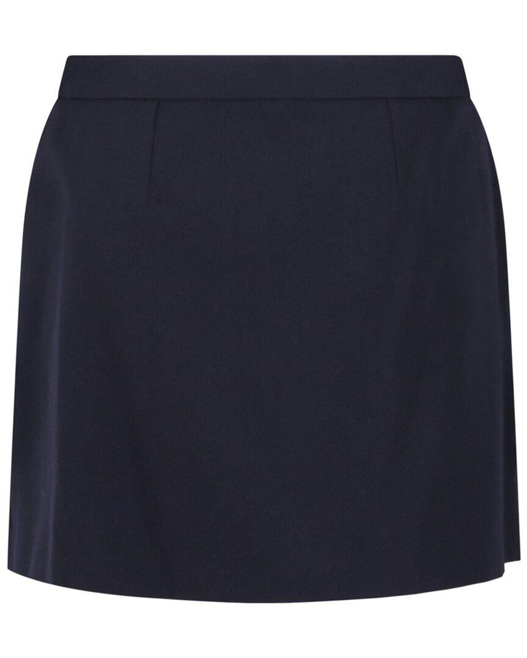 McQueen Blue Military Wool-Blend Mini Skirt