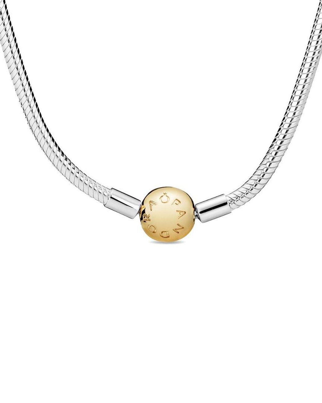 NEW 100% Authentic PANDORA 925 Silver Logo Link Chain Necklace 399410C00 |  eBay