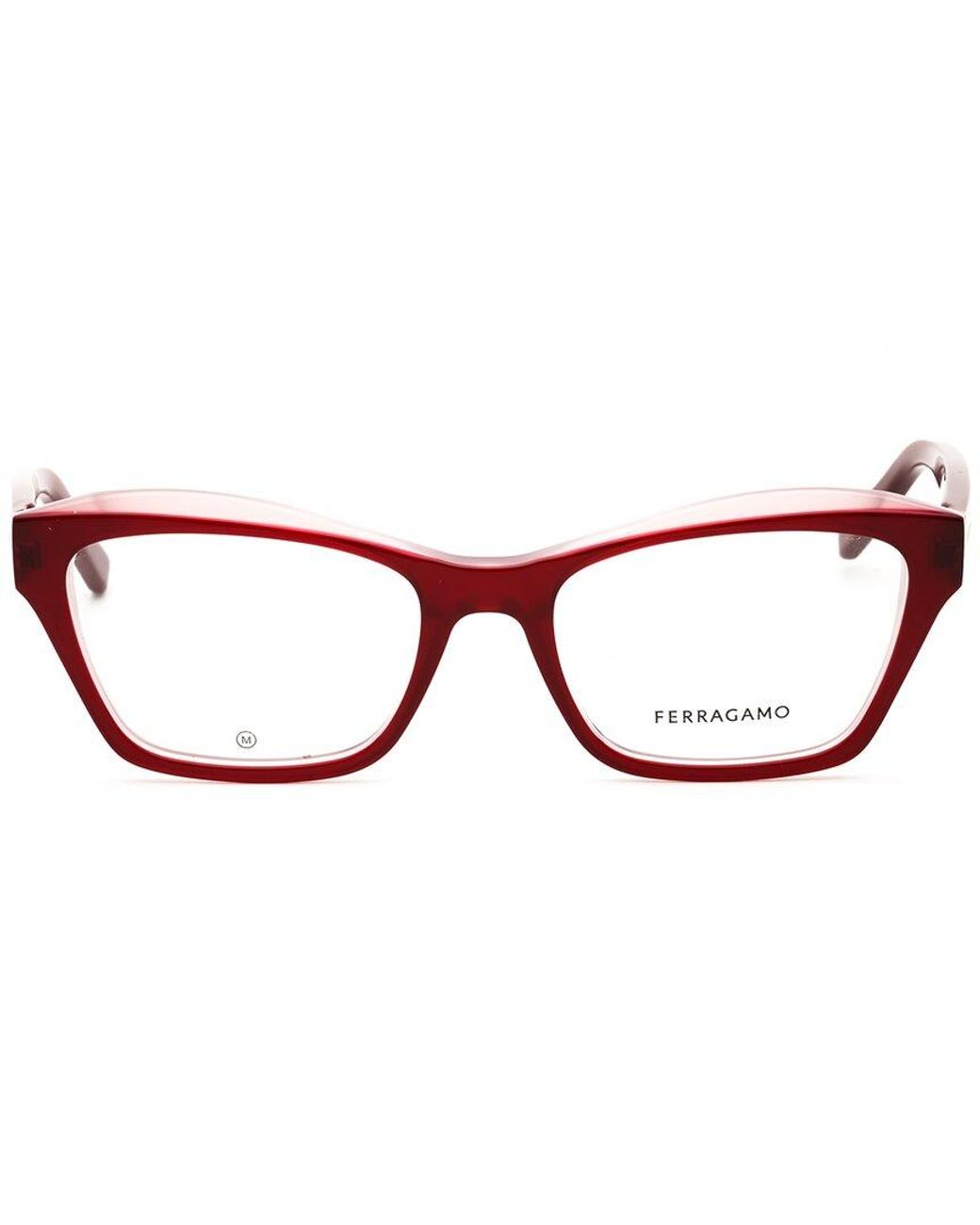 Ferragamo Brown 53Mm Optical Frames