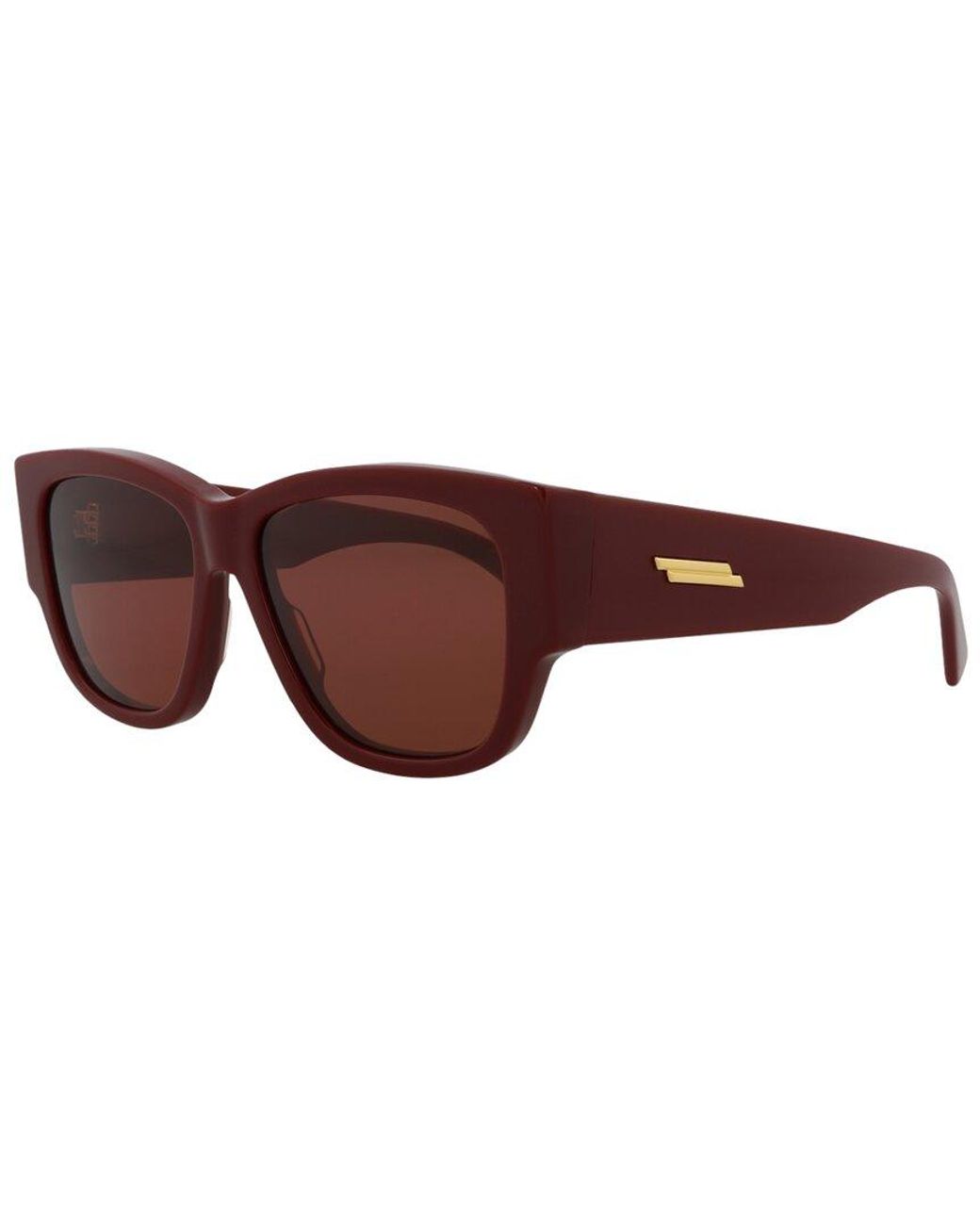 Bottega Veneta Brown Bv1026S 55Mm Sunglasses
