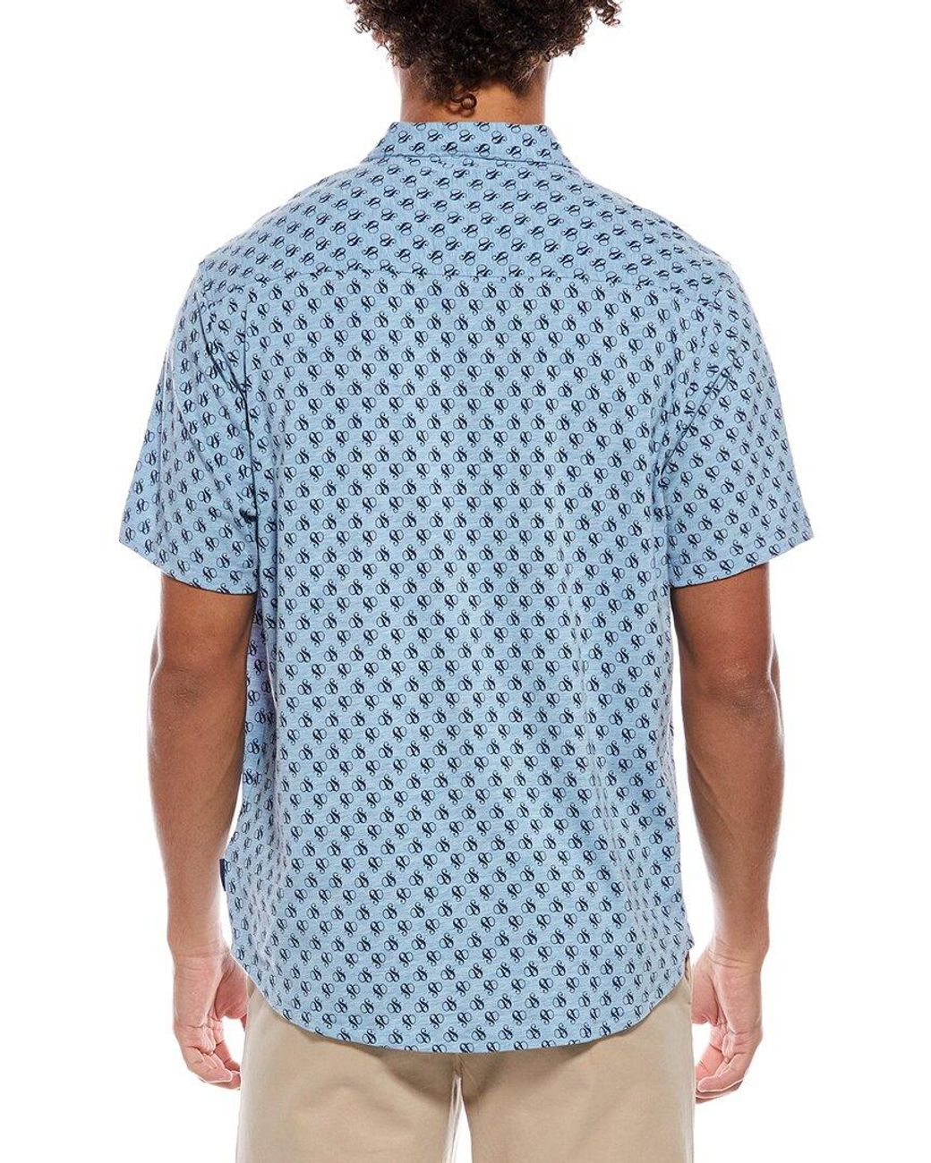 Scotch & Soda Blue Knit Shirt for men