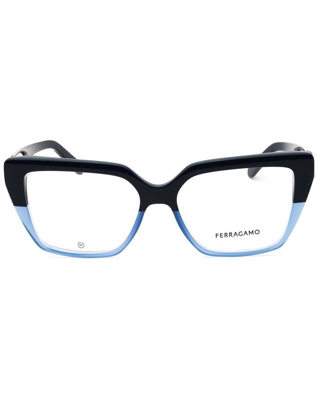 Ferragamo Blue 53Mm Optical Frames