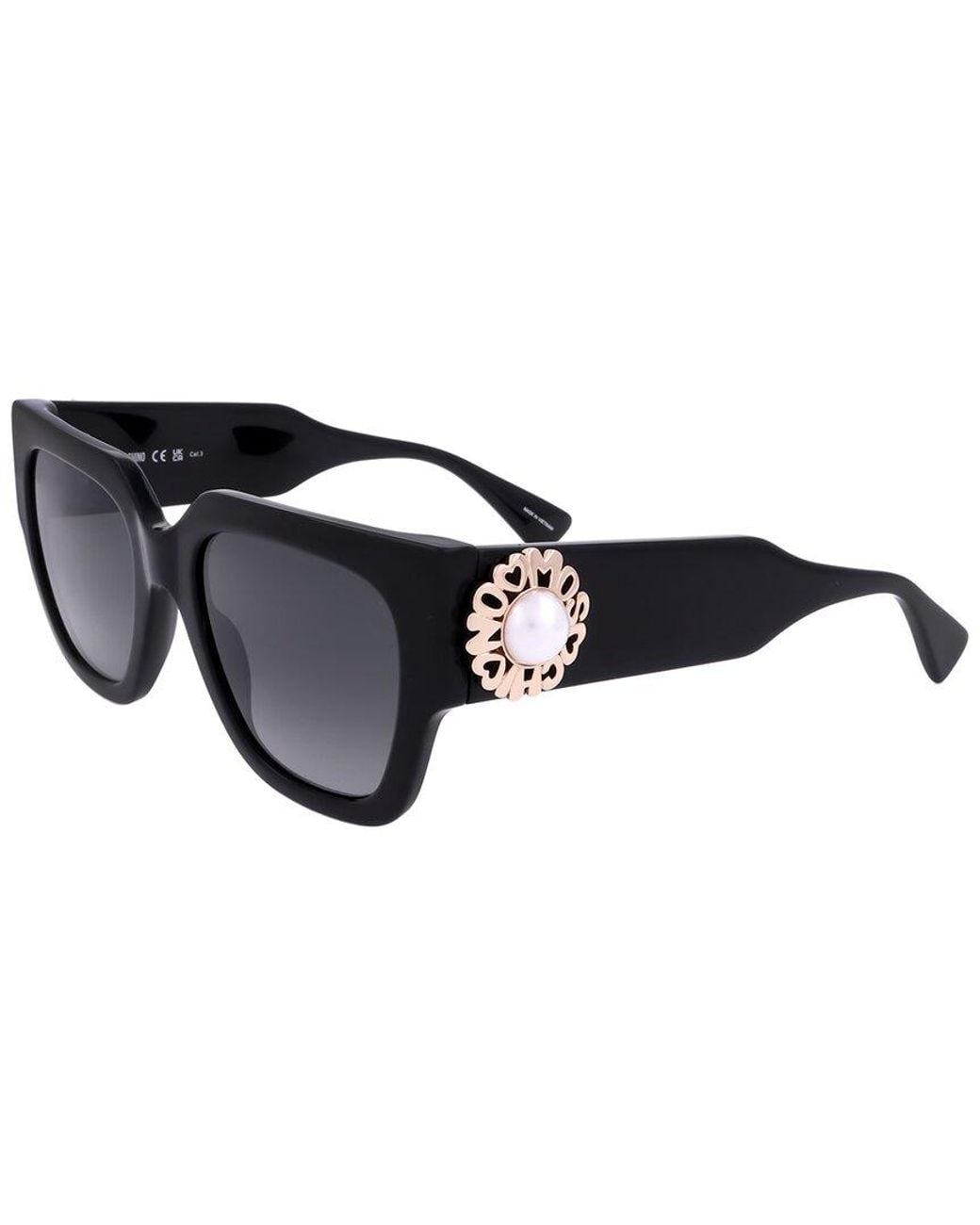 Moschino Black 52Mm Sunglasses