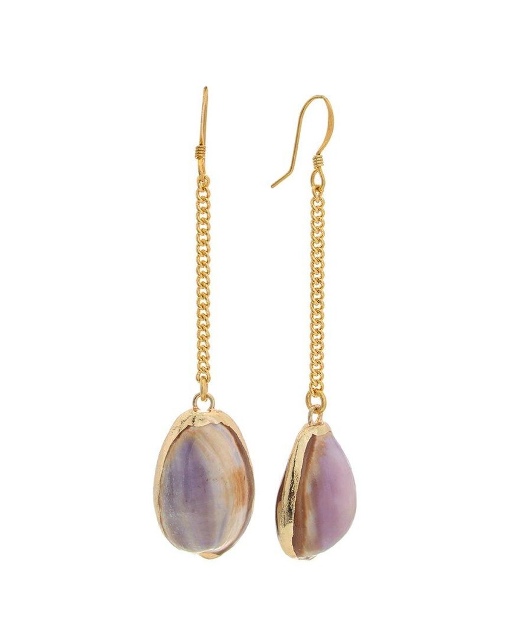 Kenneth Jay Lane Multicolor Plated 12mm Pearl Dangle Earrings