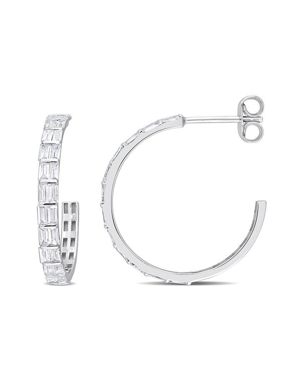 Diamond Select Cuts White 14k 0.60 Ct. Tw. Diamond Open Hoops