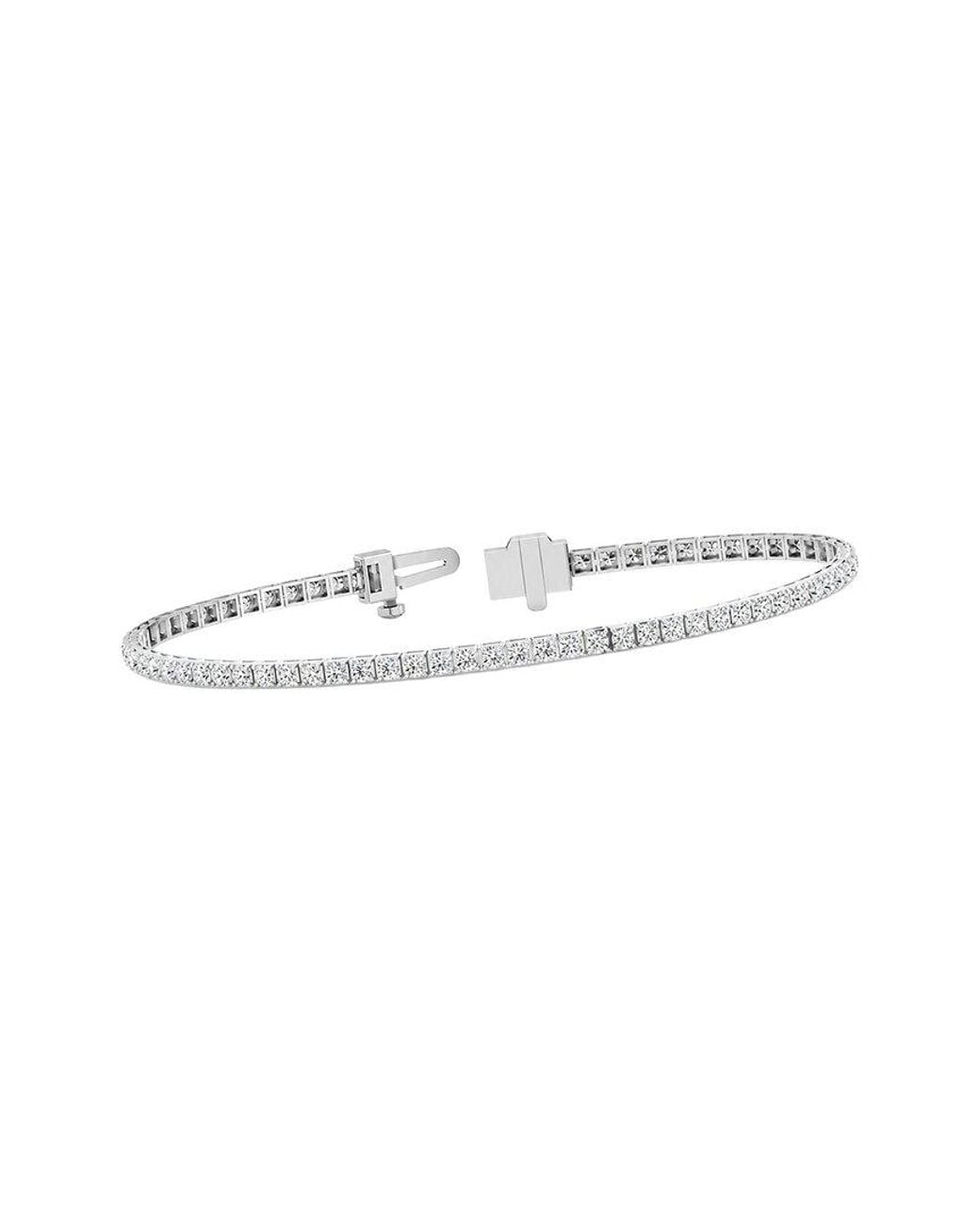 Lab Grown Diamonds White 14K 2.91 Ct. Tw. Lab-Grown Diamond Tennis Bracelet